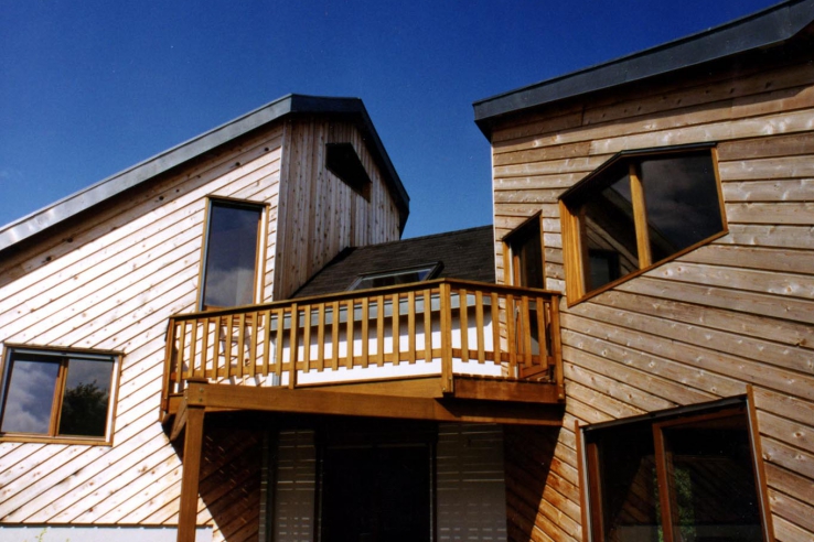 Maison en double carré